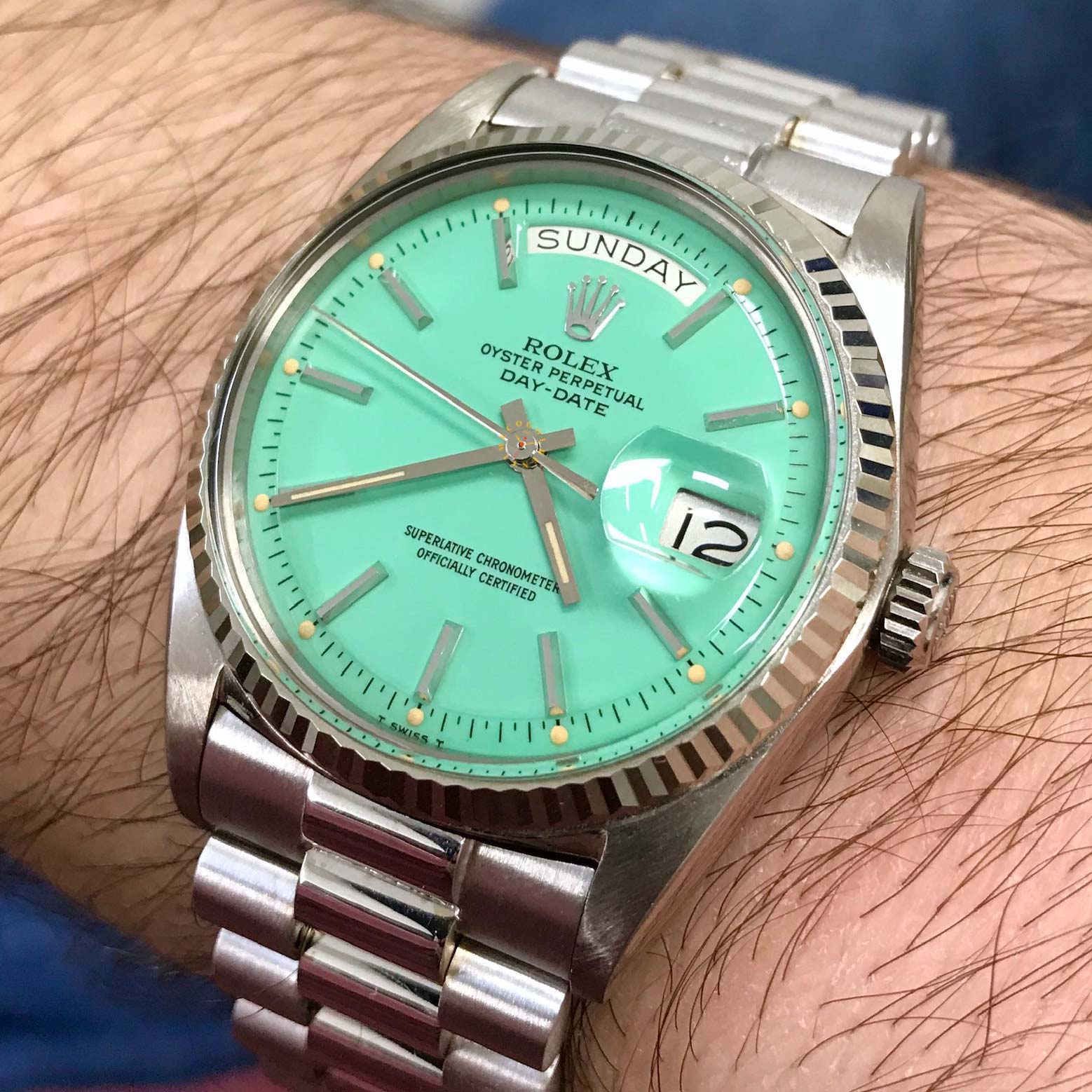 rolex day date stella dial