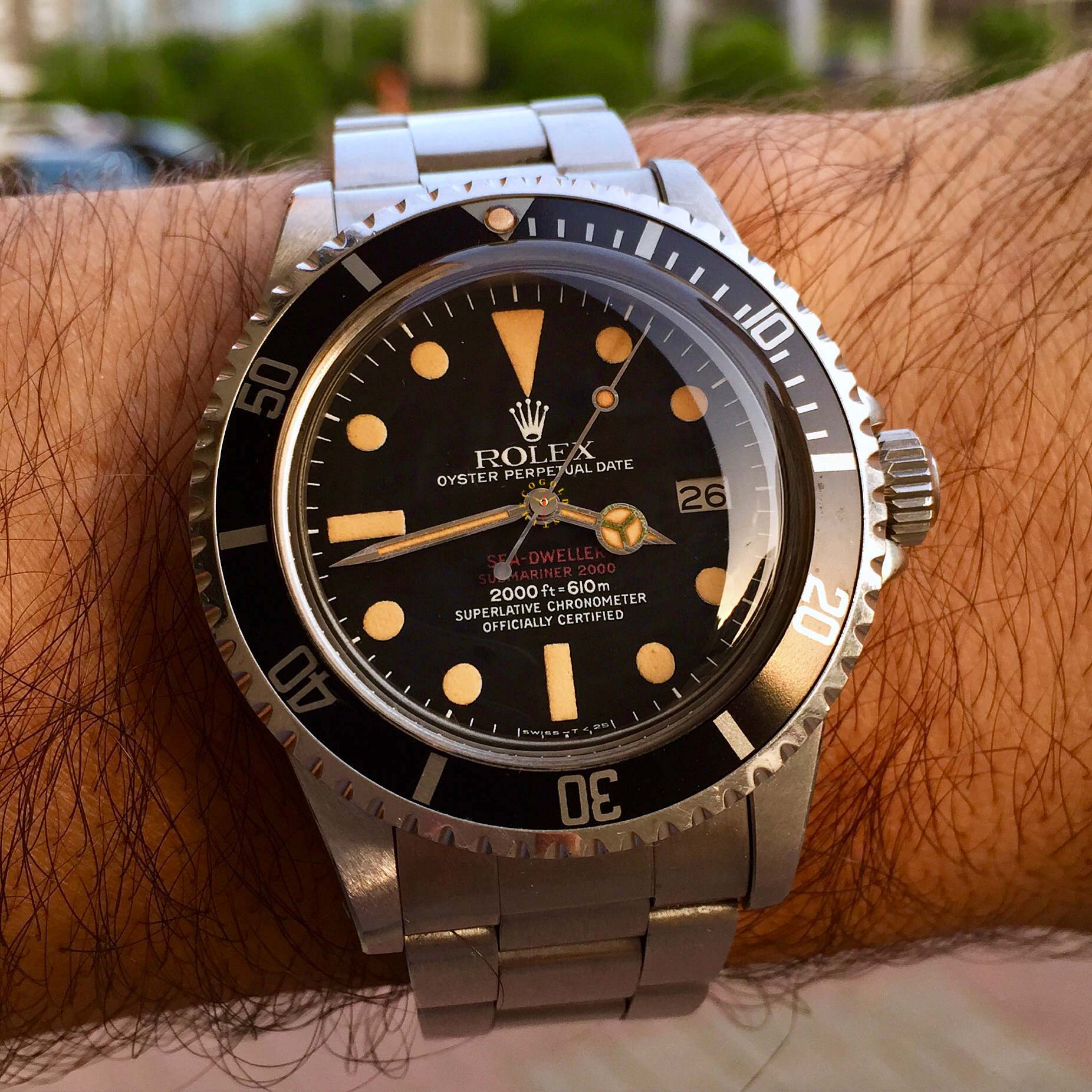 rolex sea dweller double red price 1975 vintage