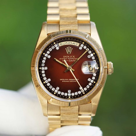 Vintage Rolex Day-Date President 18238 Yellow gold Degrade Dial