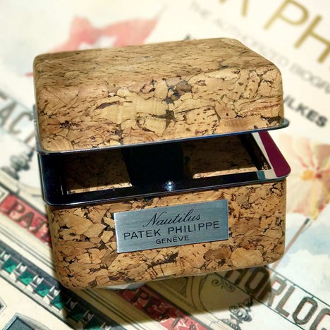 Vintage Patek Philippe Nautilus cork box