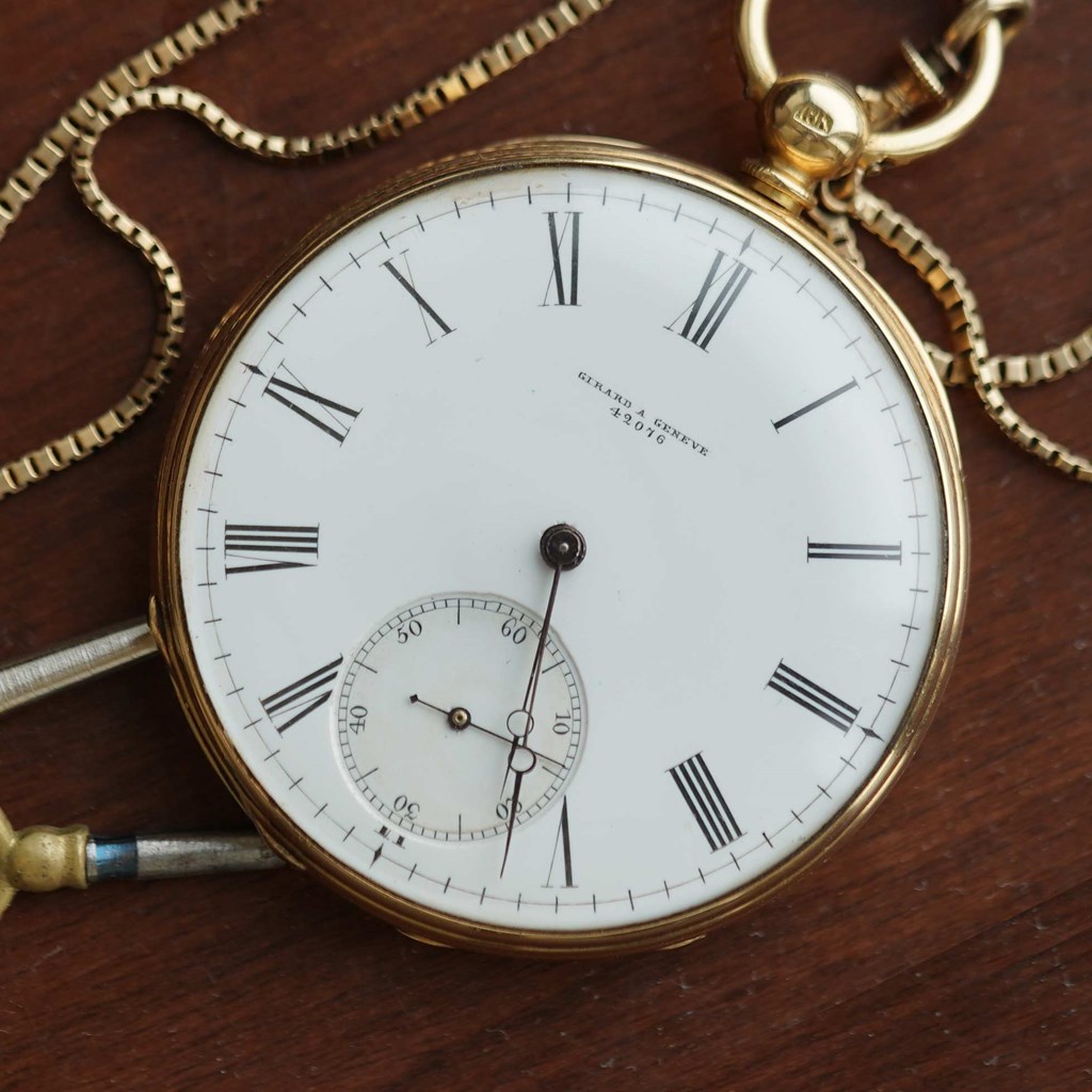 Vintage Girard A Greneve Pocket Watch from 1850