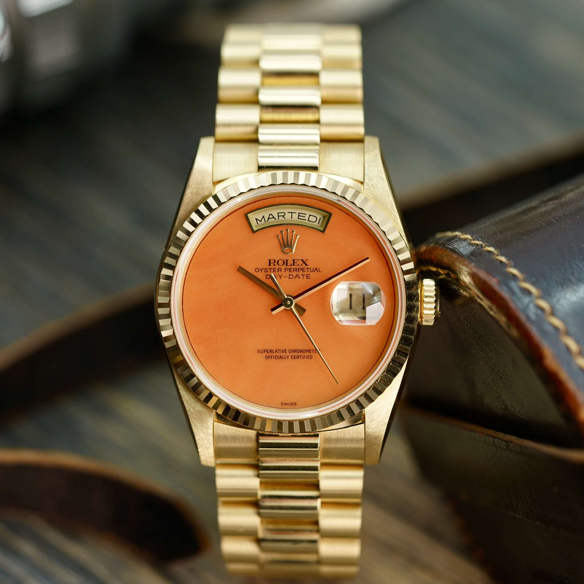 rolex coral dial